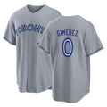 Toronto #0 GimEnez Player Baseball Short Sleeve Gray Jersey Andrés For Men Women Youth Gift