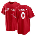 Toronto #0 GimEnez Player Baseball Short Sleeve Red Jersey Andrés For Men Women Youth Gift