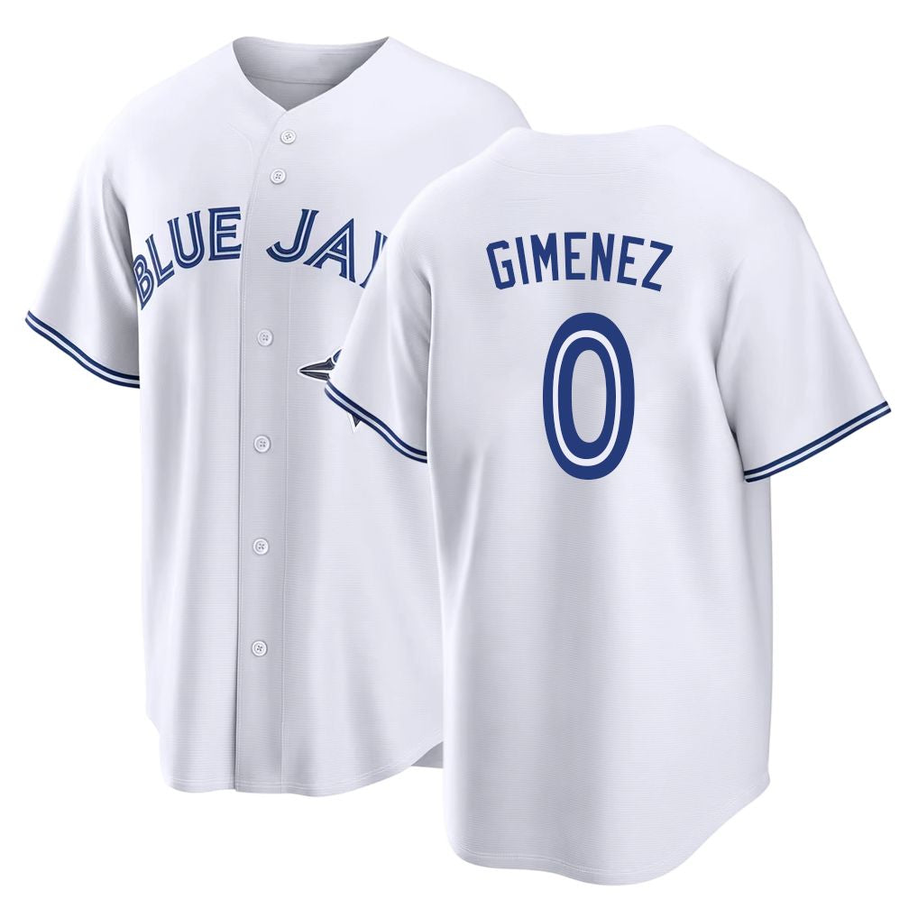 Toronto #0 GimEnez Player Baseball Short Sleeve White Jersey Andrés For Men Women Youth Gift