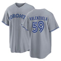 Toronto #59 Valenzuela Player Baseball Short Sleeve Gray Jersey Brandon For Men Women Youth Gift
