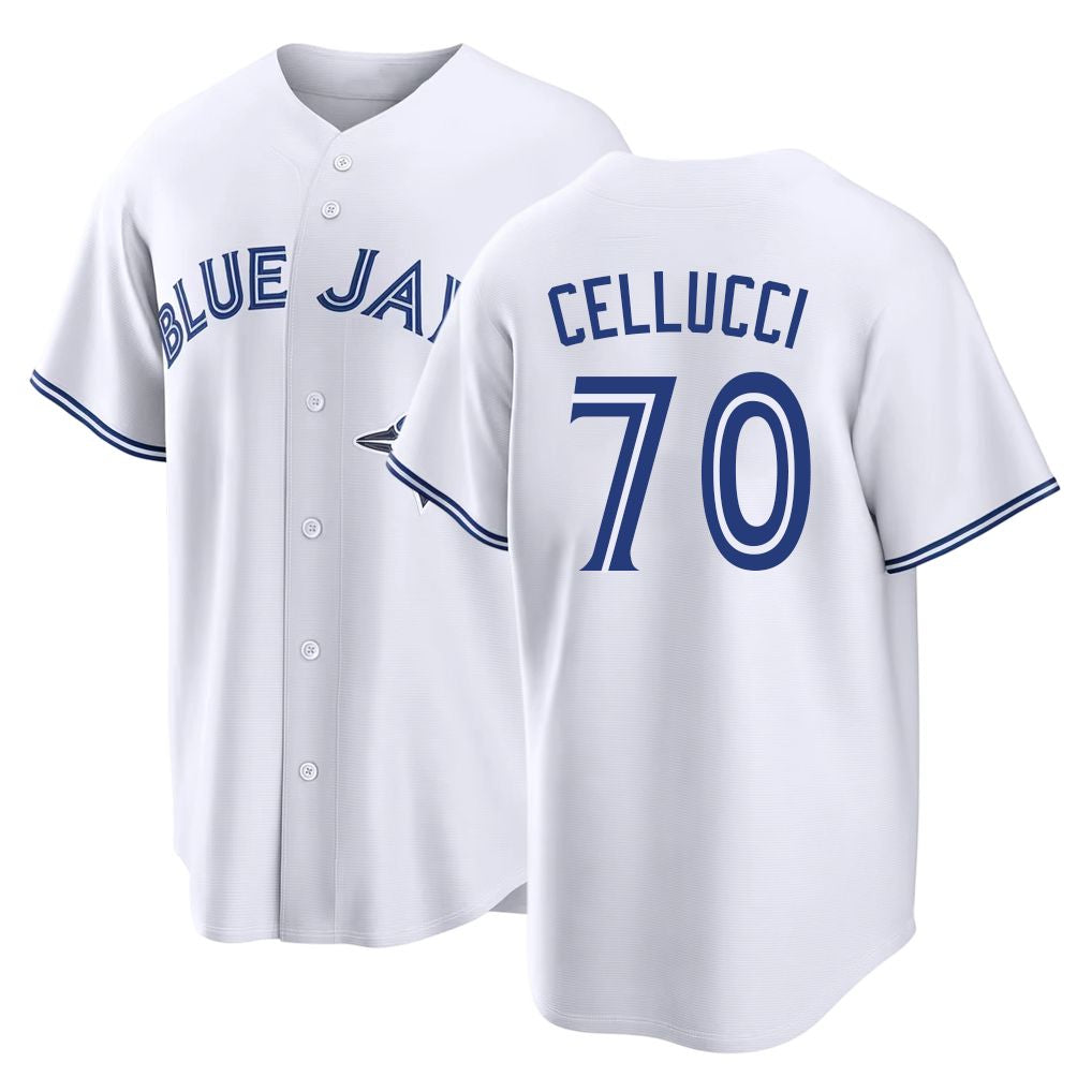 Toronto #70 Cellucci Player Baseball Short Sleeve White Jersey Brendan For Men Women Youth Gift