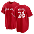 Toronto #26 McAdoo Player Baseball Short Sleeve Red Jersey Charles For Men Women Youth Gift