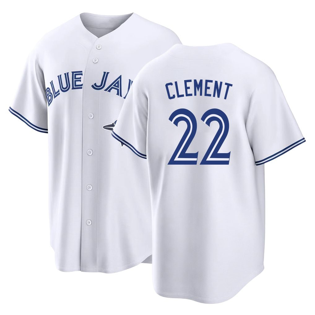 Toronto #22 Clement Player Baseball Short Sleeve White Jersey Ernie For Men Women Youth Gift