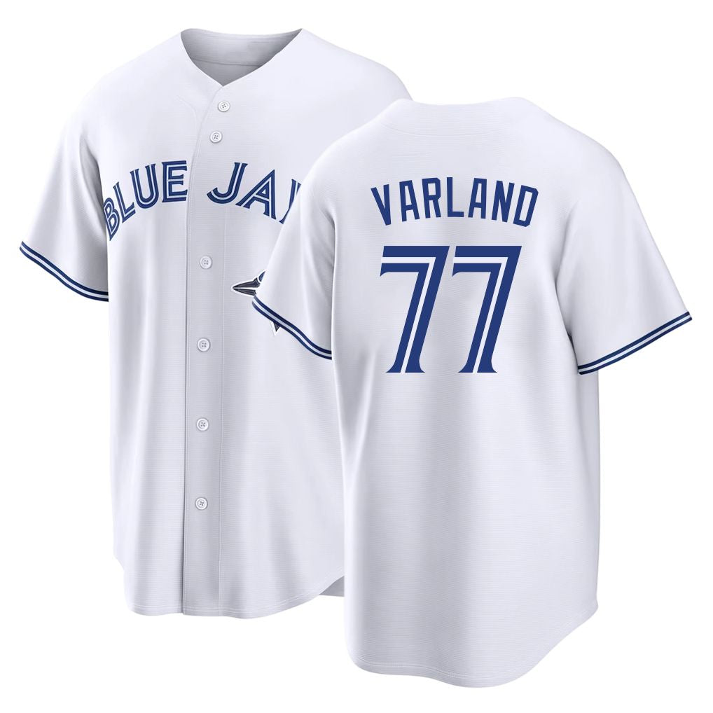 Toronto #77 Varland Player Baseball Short Sleeve White Jersey Louis For Men Women Youth Gift