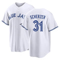 Toronto #31 Scherzer Player Baseball Short Sleeve White Jersey Max For Men Women Youth Gift