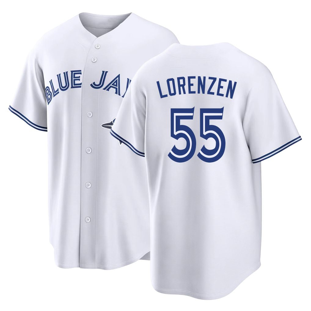 Toronto #55 Lorenzen Player Baseball Short Sleeve White Jersey Michael For Men Women Youth Gift