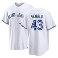 Toronto #43 Sewald Player Baseball Short Sleeve White Jersey Paul For Men Women Youth Gift