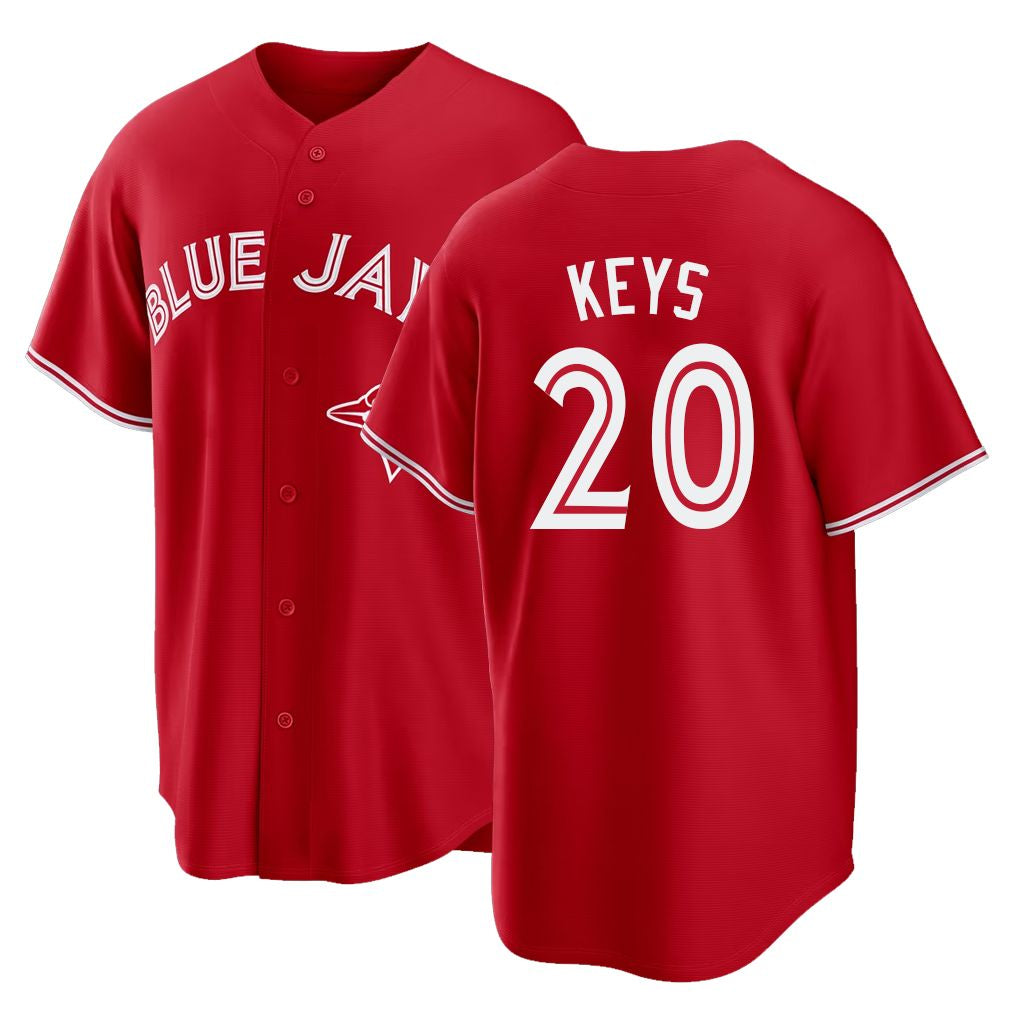 Toronto #20 Keys Player Baseball Short Sleeve Red Jersey Sean For Men Women Youth Gift