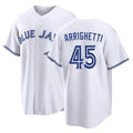 Toronto #45 Arrighetti Player Baseball Short Sleeve White Jersey Spencer For Men Women Youth Gift