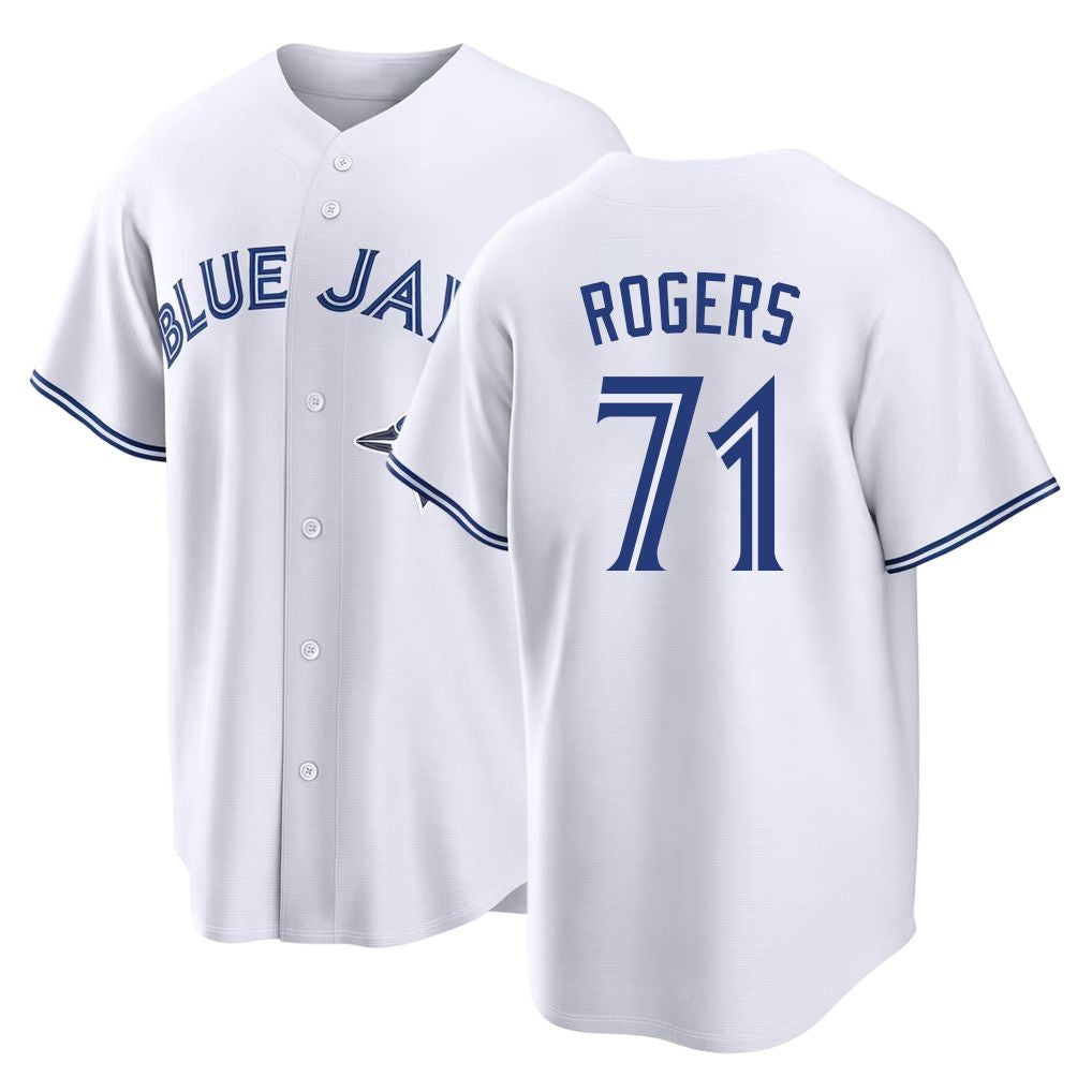 Toronto #71 Rogers Player Baseball Short Sleeve White Jersey Tyler For Men Women Youth Gift