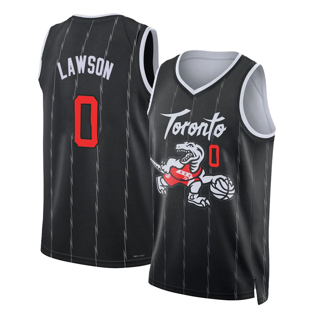 Toronto #0 Lawson Player Basketball Sleeveless Black Jersey A.J. For Adult Youth