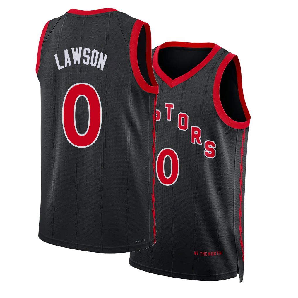 Toronto #0 Lawson Player Basketball Sleeveless Black Jersey A.J. For Adult Youth