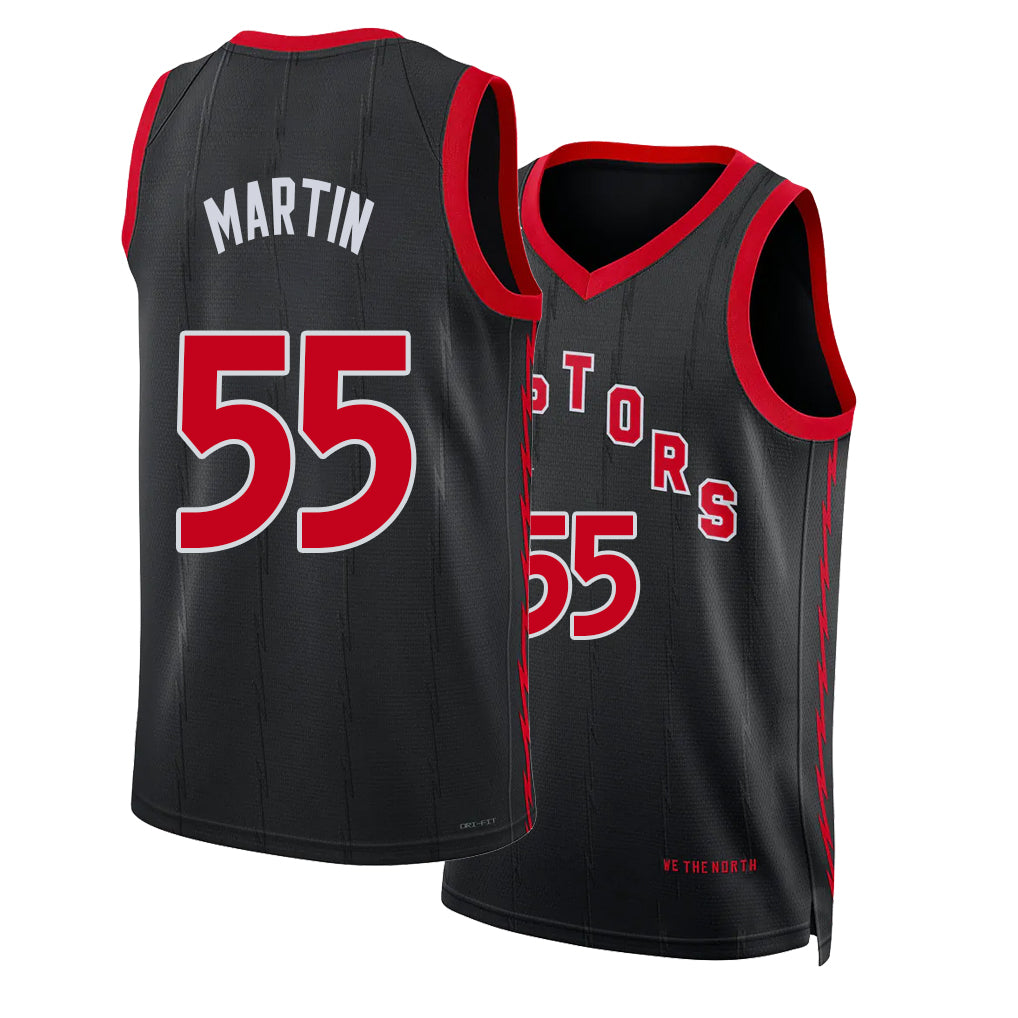 Toronto #55 Martin Player Basketball Sleeveless Black Jersey Alijah For Adult Youth