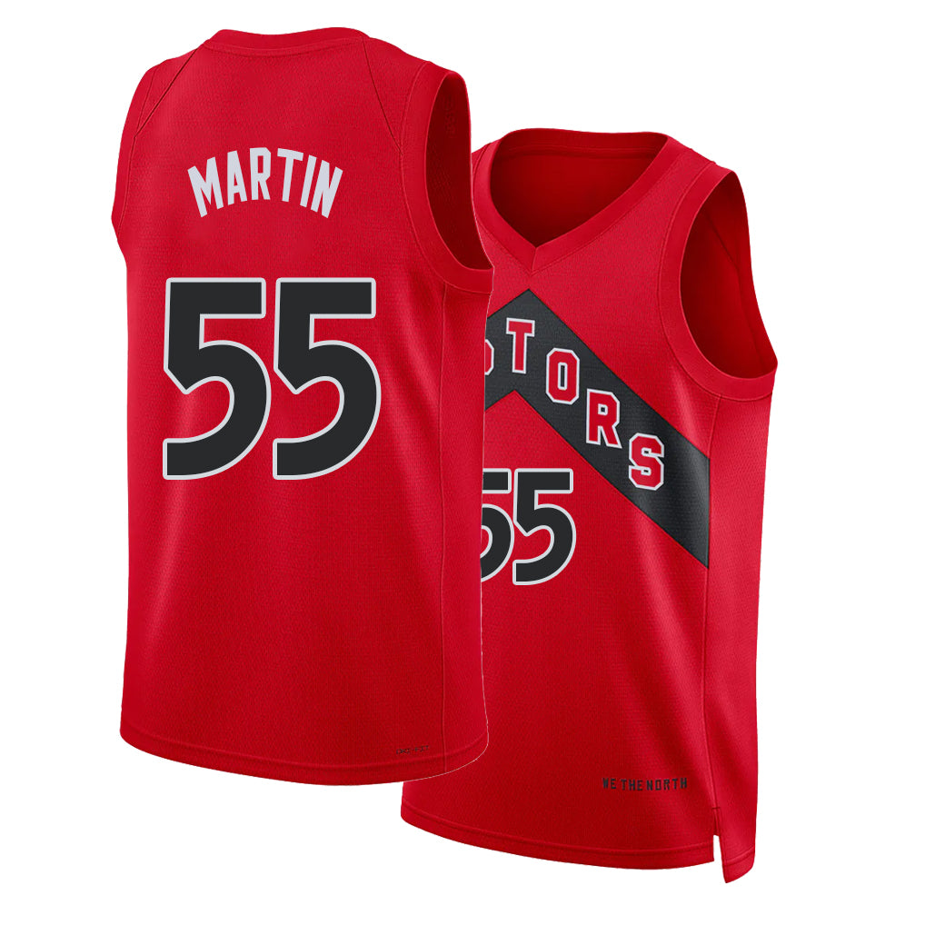 Toronto #55 Martin Player Basketball Sleeveless Red Jersey Alijah For Adult Youth