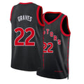 Toronto #22 Graves Player Basketball Sleeveless Black Jersey Allen For Adult Youth