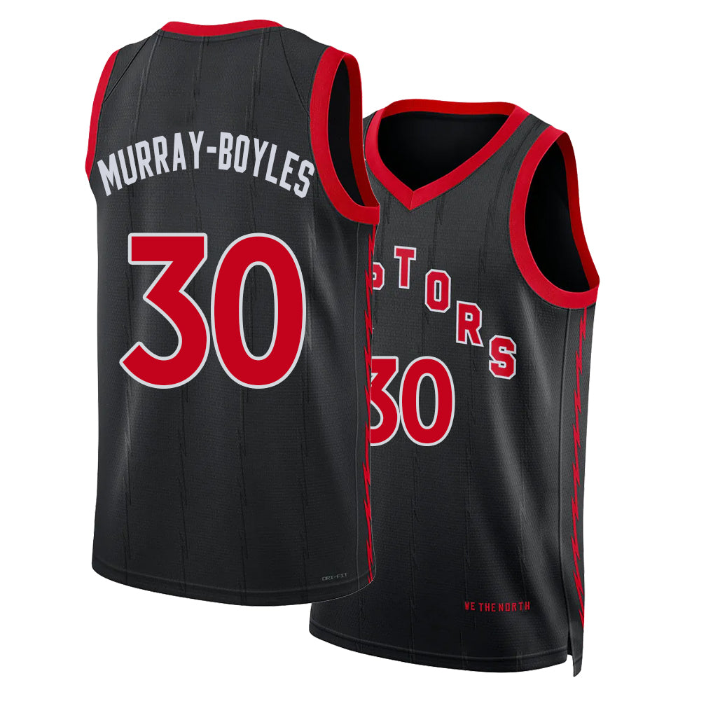 Toronto #30 Murray-Boyles Player Basketball Sleeveless Black Jersey Collin For Adult Youth