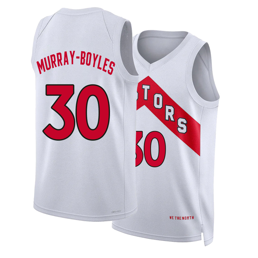 Toronto #30 Murray-Boyles Player Basketball Sleeveless White Jersey Collin For Adult Youth