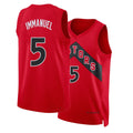 Toronto #5 Quickley Player Basketball Sleeveless Red Jersey Immanuel For Adult Youth