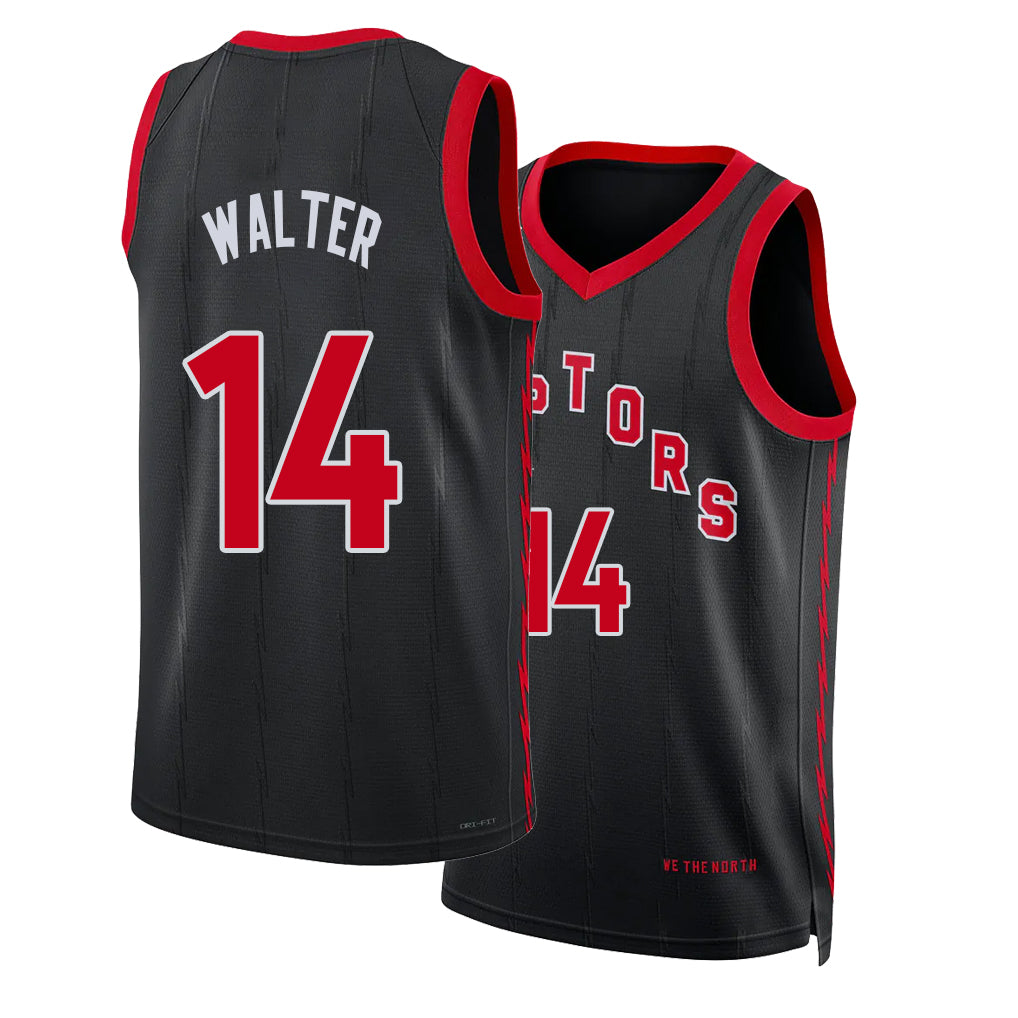 Toronto #14 Walter Player Basketball Sleeveless Black Jersey Ja'Kobe For Adult Youth