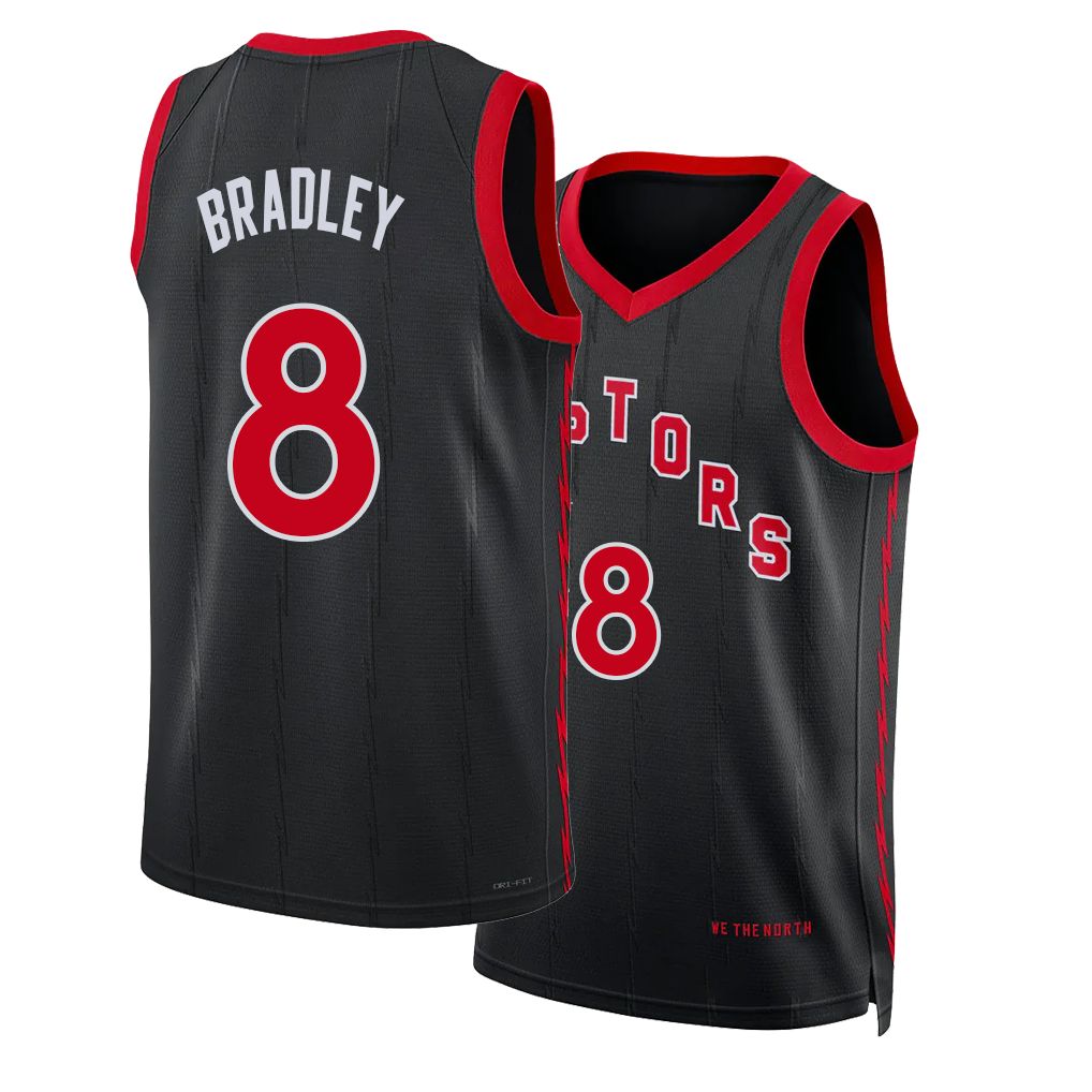 Toronto #8 Bradley Player Basketball Sleeveless Black Jersey Jaden For Adult Youth