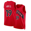 Toronto #19 Poeltl Player Basketball Sleeveless Red Jersey Jakob For Adult Youth