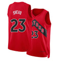 Toronto #23 Shead Player Basketball Sleeveless Red Jersey Jamal For Adult Youth