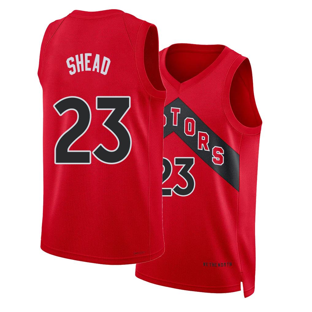 Toronto #23 Shead Player Basketball Sleeveless Red Jersey Jamal For Adult Youth