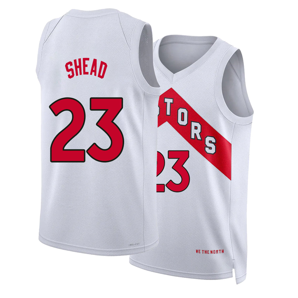 Toronto #23 Shead Player Basketball Sleeveless White Jersey Jamal For Adult Youth
