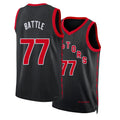 Toronto #77 Battle Player Basketball Sleeveless Black Jersey Jamison For Adult Youth