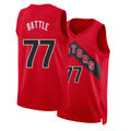 Toronto #77 Battle Player Basketball Sleeveless Red Jersey Jamison For Adult Youth