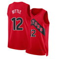 Toronto #12 Bittle Player Basketball Sleeveless Red Jersey Nate For Adult Youth