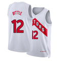 Toronto #12 Bittle Player Basketball Sleeveless White Jersey Nate For Adult Youth