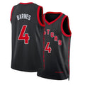 Toronto #4 Barnes Player Basketball Sleeveless Black Jersey Scottie For Adult Youth