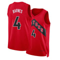 Toronto #4 Barnes Player Basketball Sleeveless Red Jersey Scottie For Adult Youth