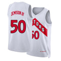 Toronto #50 Jemison III Player Basketball Sleeveless White Jersey Trey For Adult Youth