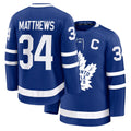 Mens Toronto #34 Matthews Player Ice hockey Long Sleeve Blue Auston Jersey