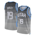 Utah #19 Bailey Player Basketball Sleeveless Gray Jersey Ace For Adult Youth