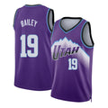 Utah #19 Bailey Player Basketball Sleeveless Purple Jersey Ace For Adult Youth