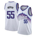 Utah #55 Ingram Player Basketball Sleeveless White Jersey Harrison For Adult Youth