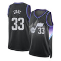 Utah #33 Gray Player Basketball Sleeveless Black Jersey Hayden For Adult Youth