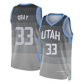 Utah #33 Gray Player Basketball Sleeveless Gray Jersey Hayden For Adult Youth