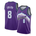 Utah #8 Collier Player Basketball Sleeveless Purple Jersey Isaiah For Adult Youth