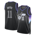 Utah #11 Hayes Player Basketball Sleeveless Black Jersey Jaxson For Adult Youth