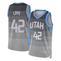 Utah #42 Love Player Basketball Sleeveless Gray Jersey Kevin For Adult Youth