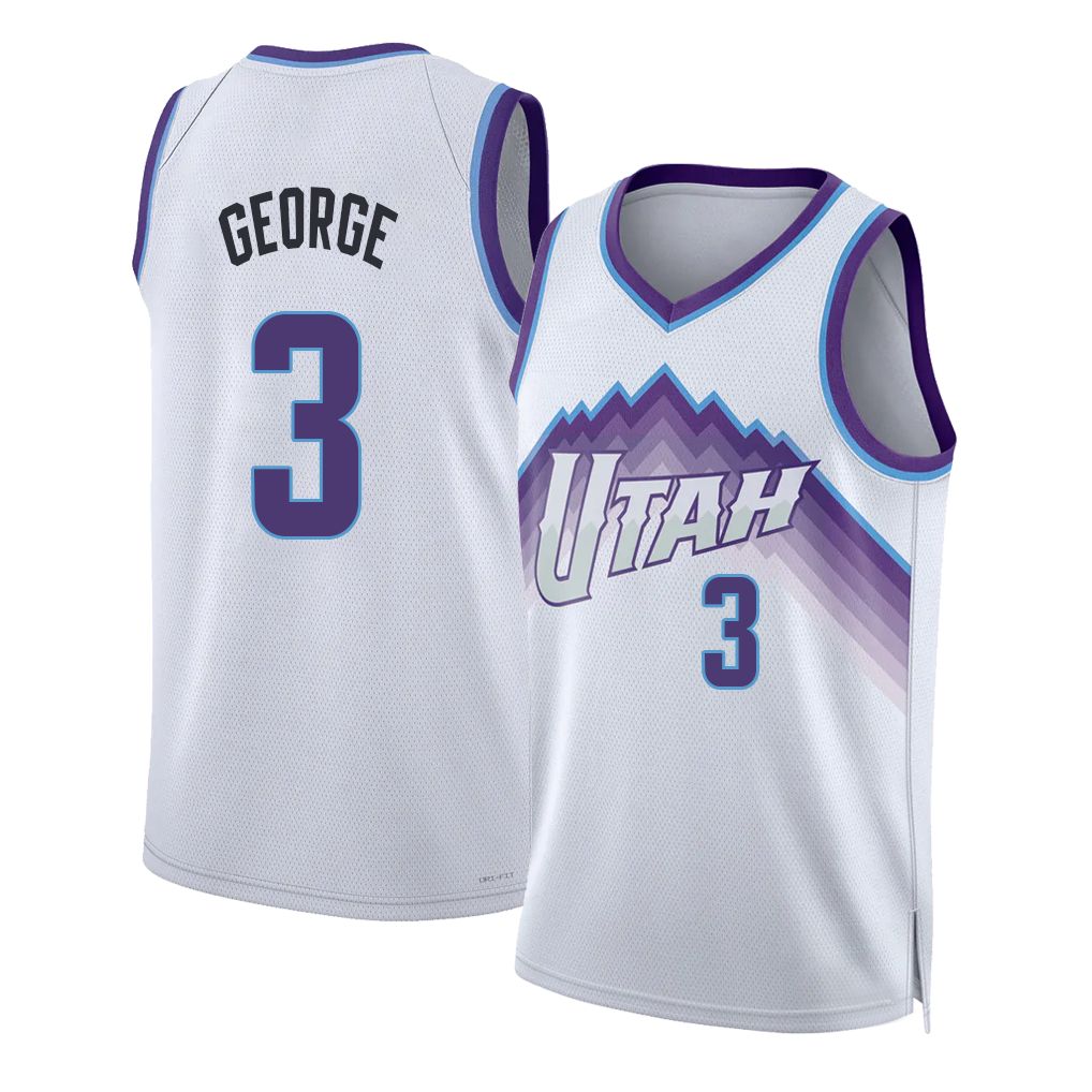 Utah #3 George Player Basketball Sleeveless White Jersey Keyonte For Adult Youth