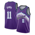 Utah #11 Bamba Player Basketball Sleeveless Purple Jersey Mo For Adult Youth