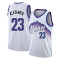 Utah #23 Alexander Player Basketball Sleeveless White Jersey Trey For Adult Youth