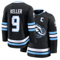Mens Utah #9 Keller Player Ice hockey Long Sleeve Navy Clayton Jersey
