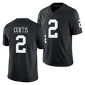 Vanderbilt #2 Curtis Player College Football V Neck Short Sleeve Black Jersey Jared For Men Youth Women