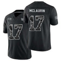 Washington #17 McLaurin Player Football V Neck Short Sleeve Black Jersey Terry For Men Youth Women Gift